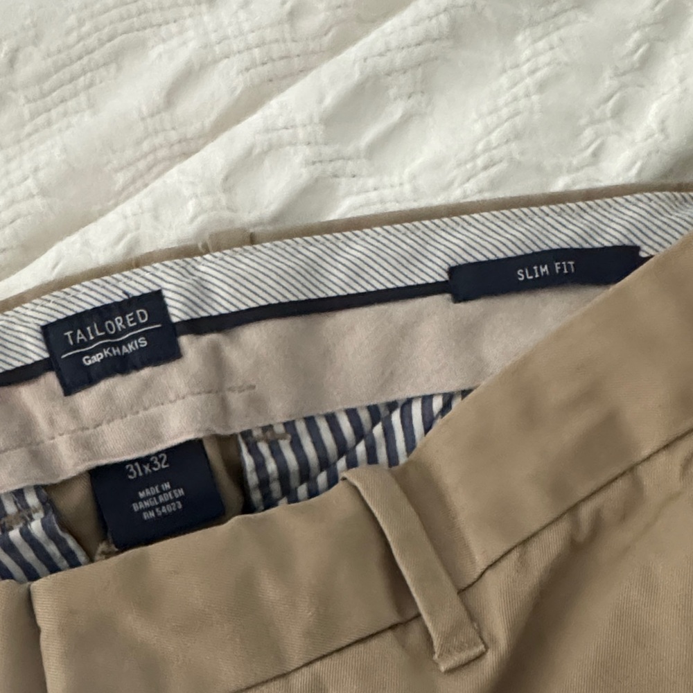 GAP Tan Chinos Classic Fit Pants
